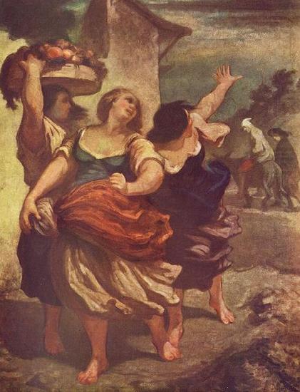 Honore Daumier Der Muller, sein Sohn und der Esel china oil painting image